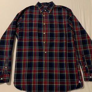 Lands’ End Men’s Sail Rigger Oxford Button Up - M/T Size